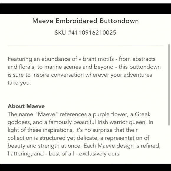 Anthropologie Maeve Koi Embroidered Button Down Size 2 - Picture 15 of 15